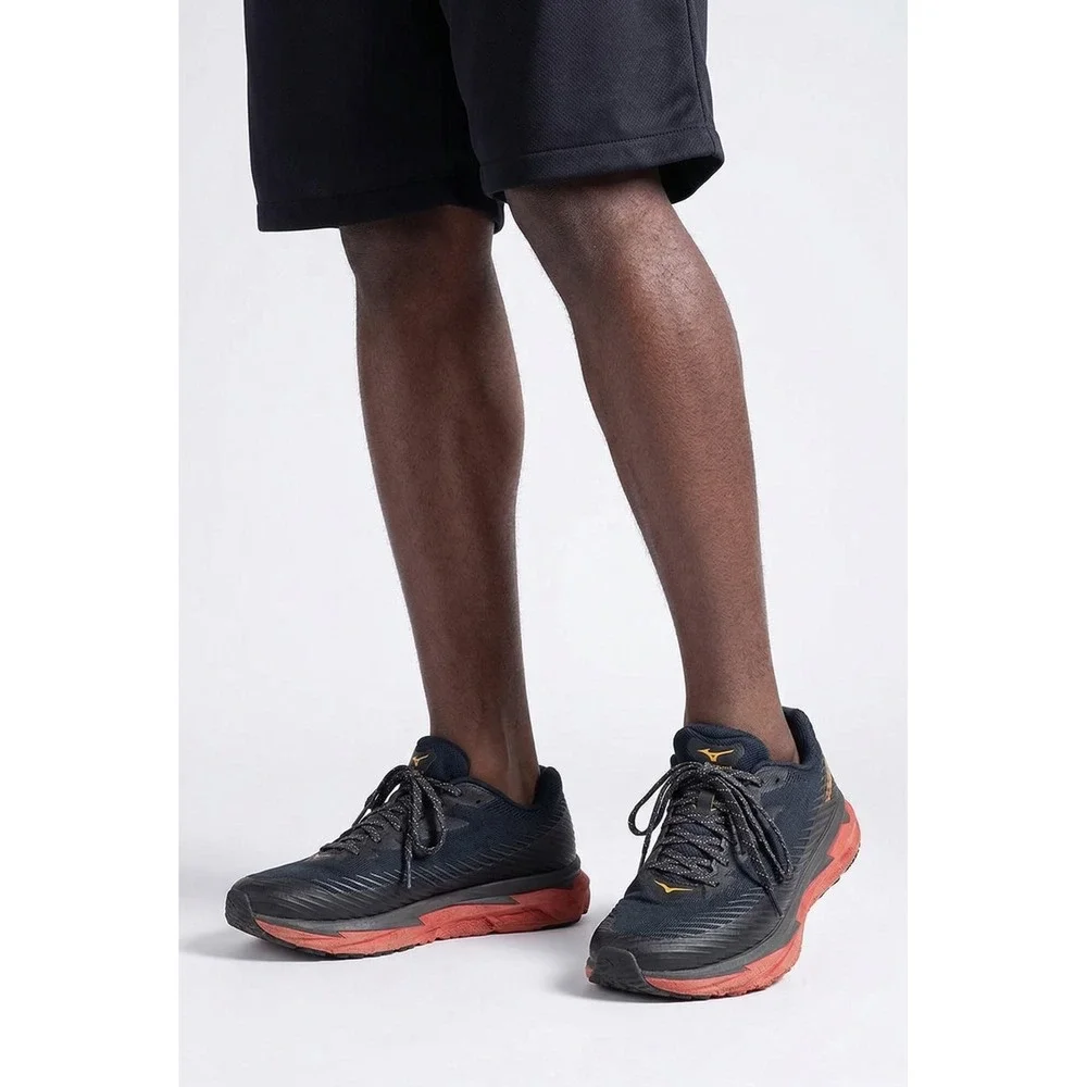Hoka One One Torrent 2 Mens 10.5‎ Trail Running Shoes Black Orange 1110496 OSFS